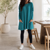 Women's Long Sweater Casual Modern Knit Top Comfortable Everyday - Gallery B position 1