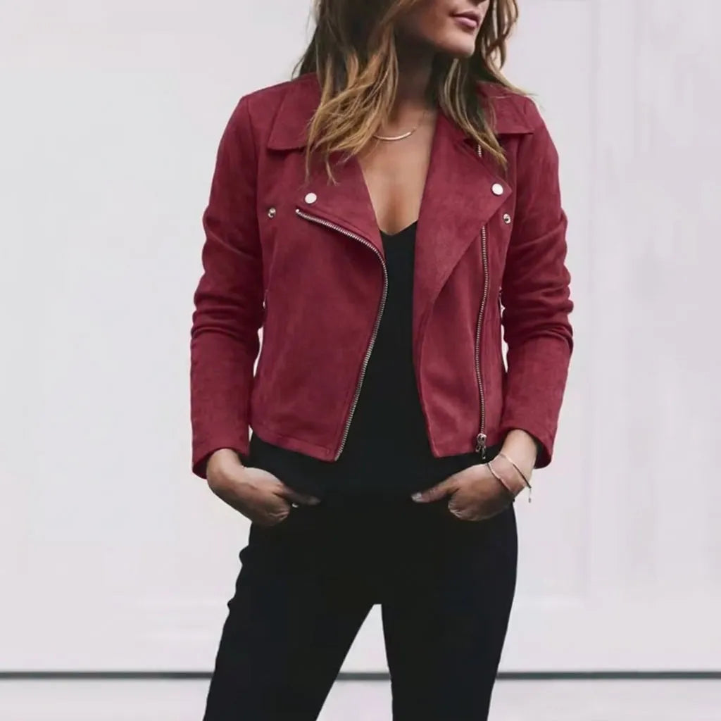 Remy - Cropped Zip-Front Jacket - product view 5 - Sela Look