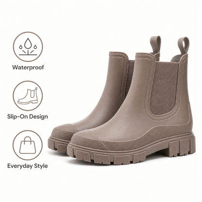 Women's Waterproof Chelsea Boots Slip-On Casual Everyday Ankle Boot - Gallery A position 5