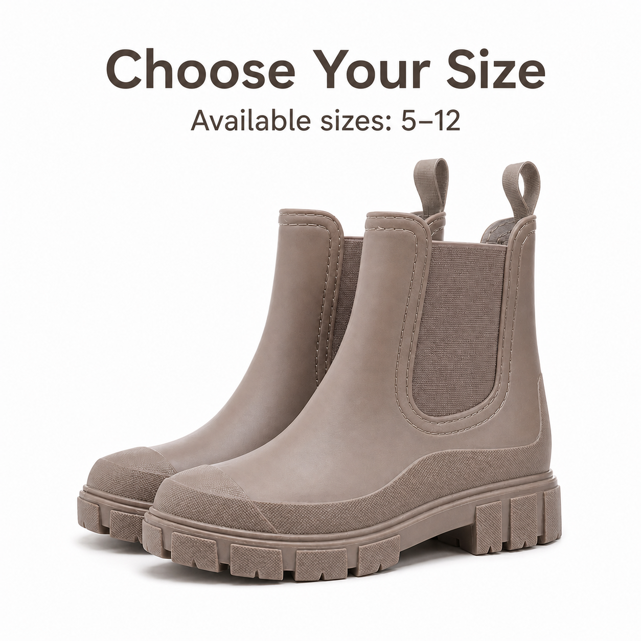 Women's Waterproof Chelsea Boots Slip-On Casual Everyday Ankle Boot - Gallery A position 6