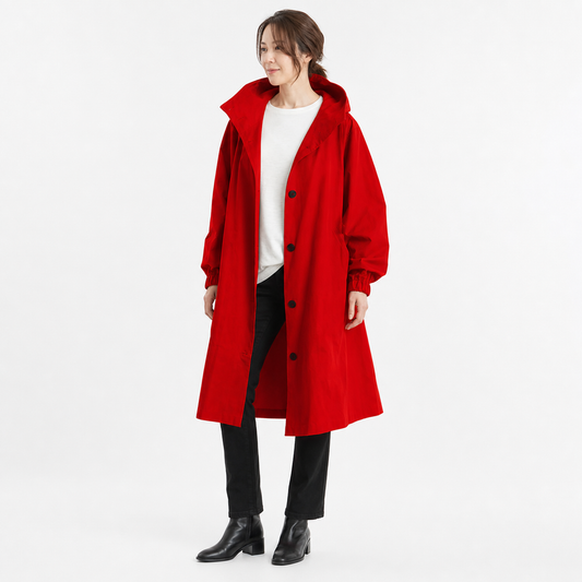 Women's Waterproof Raincoat Adjustable Fit Stylish Outdoor Weather Protection - Gallery A position 1