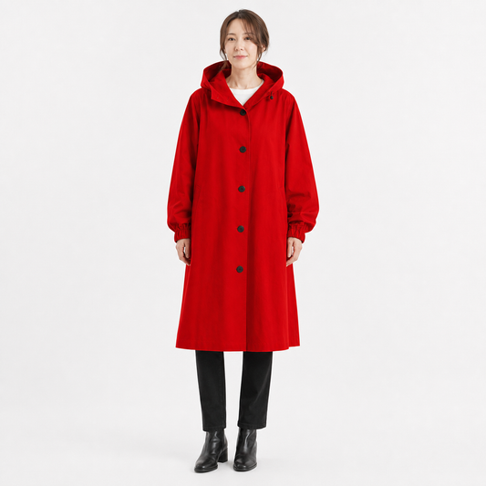 Women's Waterproof Raincoat Adjustable Fit Stylish Outdoor Weather Protection - Gallery A position 2