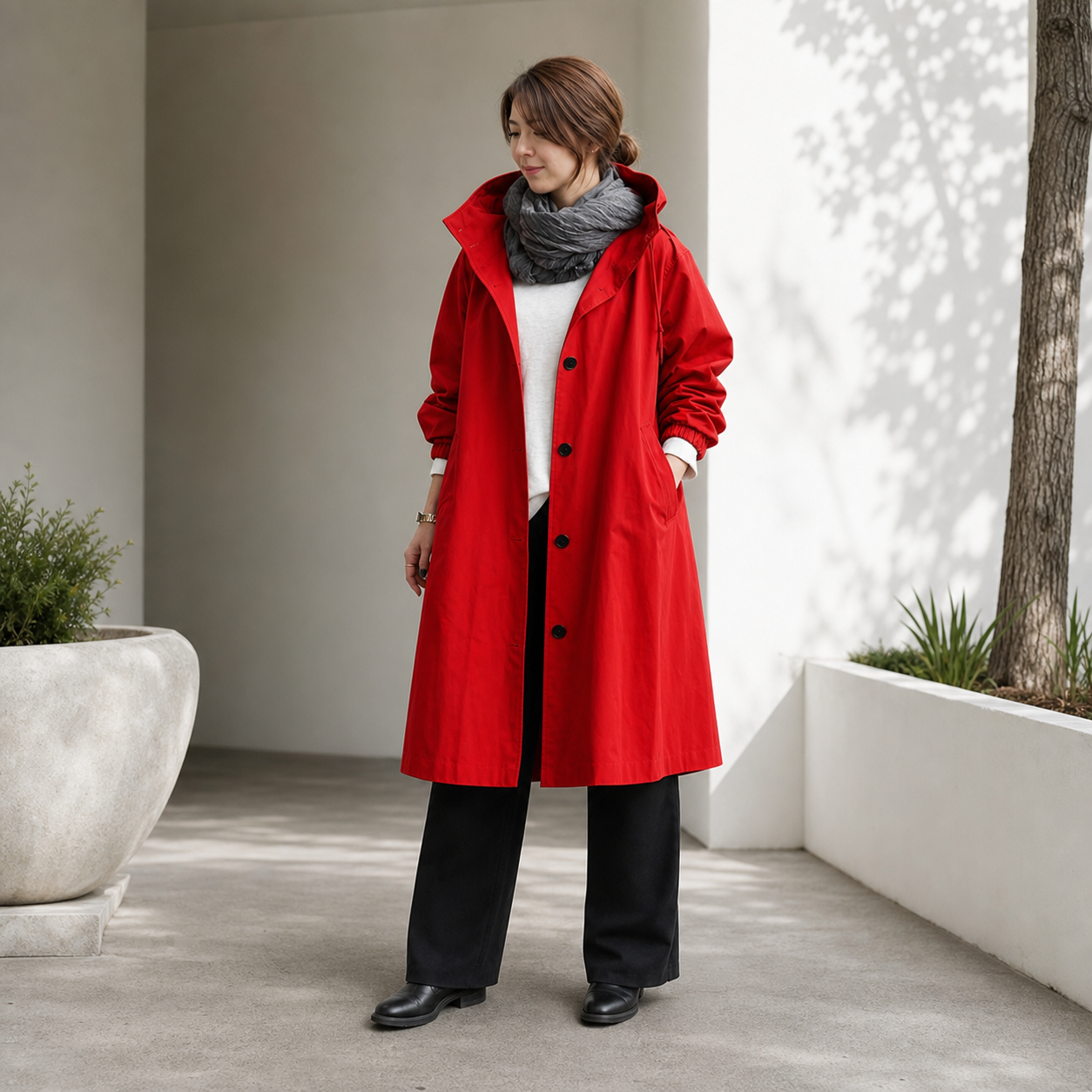Women's Waterproof Raincoat Adjustable Fit Stylish Outdoor Weather Protection - Gallery B position 2
