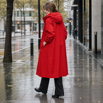 Women's Waterproof Raincoat Adjustable Fit Stylish Outdoor Weather Protection - Gallery B position 3